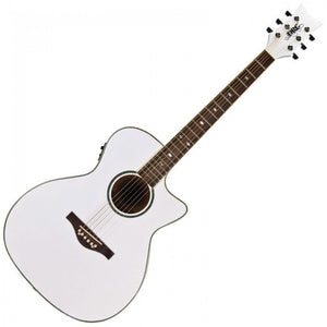 DAISY ROCK 'WILDWOOD ELECTRO-ACOUSTIC GUITAR ~ ROYAL BLUE BURST, PEARL WHITE