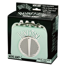 Load image into Gallery viewer, Dan Electro HTA-FA Honeytone Mini Guitar Amplfier . Small and Light..Great for Travelling ,Retro Colors ,Aqua Or Black