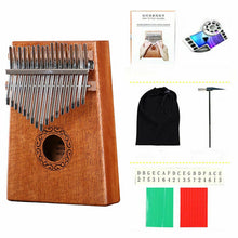 Load image into Gallery viewer, 17-Key Kalimba Thumb Piano Toy Wooden Mahogany Finger Musical Instrument Kit