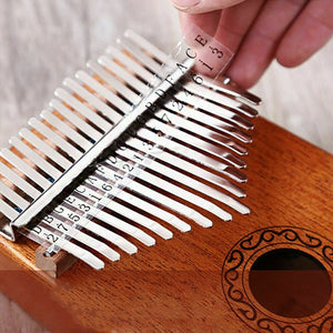 17-Key Kalimba Thumb Piano Toy Wooden Mahogany Finger Musical Instrument Kit