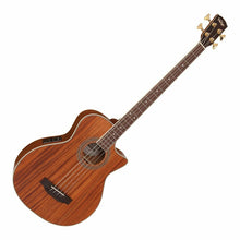 Load image into Gallery viewer, Vintage VCB430 Electro Acoustic Bass Guitar - Satin Mahogany Plus Natural Satin