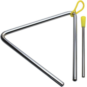 Metal Triangle Percussion Musical Instrument - with Beater For Children And Adults