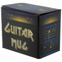 Load image into Gallery viewer, Guitar Mug With Guitar Shaped Handle and  With A  Sheet Music Design