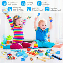 Load image into Gallery viewer, Dkinghome Baby Musical Instruments ,15 Types 22pcs Wooden Toddler Musical...