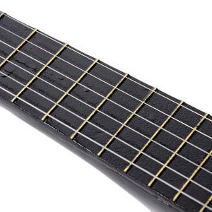 23" Inch Kids Wooden Acoustic Guitar Child Children Guitar Black w/ String Pick
