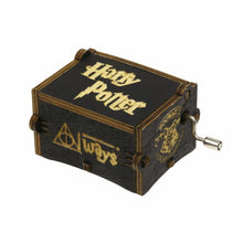 Load image into Gallery viewer, Harry Potter Music Box Black Engraved Wooden Interesting Craft Xmas Gift Kid Toy