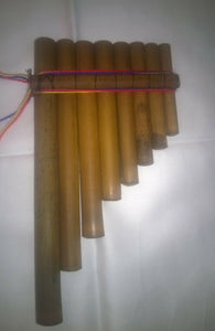 Genuine Hand Made In Ecuador Small 8 Pipes Andean Pan Pipes